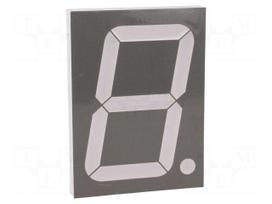 Display: LED | 7-segment | 100.6mm | 4" | No.char: 1 | red | 8.5÷9.5mcd