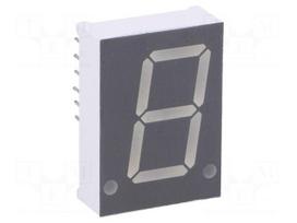 Display: LED | 7-segment | 20.4mm | 0.8" | No.char: 1 | red | 3.2÷4mcd