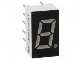 Display: LED | 7-segment | 8mm | 0.3" | No.char: 1 | red | 6.5mcd | anode