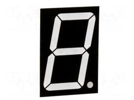 Display: LED | 7-segment | 38.1mm | 1.5" | No.char: 1 | red | 20mcd