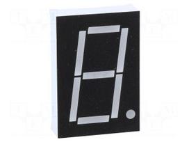 Display: LED | 7-segment | 26mm | 1" | No.char: 1 | green | 220mcd | cathode