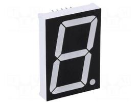 Display: LED | 7-segment | 38.1mm | 1.5" | No.char: 1 | yellow | 90mcd