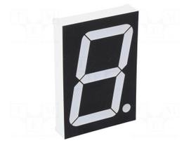 Display: LED | 7-segment | 56mm | 2.3" | No.char: 1 | green | 280mcd | anode