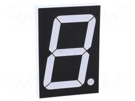 Display: LED | 7-segment | 56mm | 2.3" | No.char: 1 | red | 120mcd | cathode