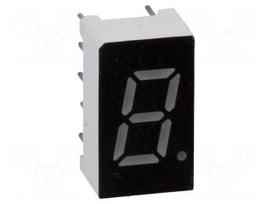 Display: LED | 7-segment | 7.62mm | 0.3" | No.char: 1 | red | 40mcd