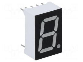 Display: LED | 7-segment | 14.2mm | 0.56" | No.char: 1 | yellow | 60mcd