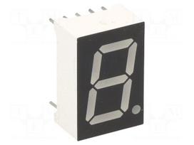 Display: LED | 7-segment | 14.2mm | 0.56" | No.char: 1 | red | 60mcd