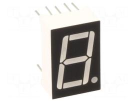 Display: LED | 7-segment | 14.2mm | 0.56" | No.char: 1 | green | 200mcd