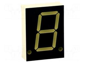 Display: LED | 7-segment | 20.32mm | 0.8" | No.char: 1 | green | 3÷10.5mcd