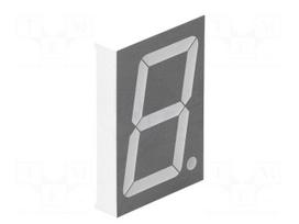 Display: LED | 7-segment | 56.9mm | 2.3" | No.char: 1 | red | 255÷440mcd