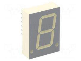 Display: LED | 7-segment | 20.32mm | 0.8" | No.char: 1 | red | 1.9÷6.4mcd