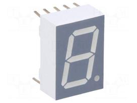 Display: LED | 7-segment | 13mm | 0.51" | No.char: 1 | orange-red