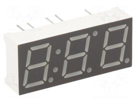 Display: LED | 7-segment | 10mm | 0.39" | No.char: 3 | yellow-green