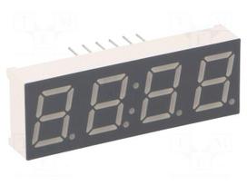 Display: LED | 7-segment | 9.9mm | 0.39" | No.char: 4 | yellow-green