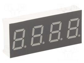 Display: LED | 7-segment | 10.16mm | 0.4" | No.char: 4 | red | 30÷60mcd
