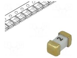 Fuse: fuse | quick blow | 2A | 75V | SMD | ceramic | Case: 1206 | 458,Nano 2