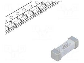 Fuse: fuse | time-lag | 1.5A | 250VAC | SMD | ceramic | 10,1x3,1x3,25mm