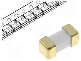 Fuse: fuse | time-lag | 1A | 125VAC | 125VDC | SMD | ceramic | Case: 2410