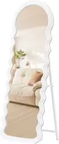 Songmics Pilno ilgio veidrodis 50x160 cm baltas MDF rėmas
