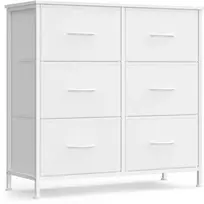 Songmics Komoda 76.7x30x73.7 cm Balta Saugykla