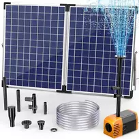Biling saulės energija varoma fontano pompa su 4 antgaliais, 35 W, 1500 l/h, PY2335WO