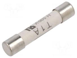 Fuse: fuse | time-lag | 1A | 500VAC | ceramic,cylindrical | 6,3x32mm