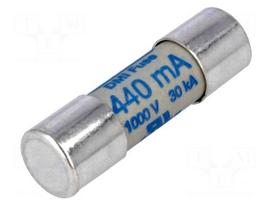 Fuse: fuse | aR | 0.44A | 1kVAC | 1kVDC | 10x35mm | URZ