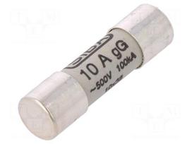 Fuse: fuse | gG | 10A | 500VAC | ceramic,cylindrical,industrial