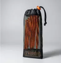 Bushmen Ultralight Tent/hammock Pegs TWISTER varžto formos tvirtinimo dizainas oranžinė