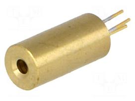 Module: laser | 3mW | red | dot | 645-660nm | 2.5÷3.3VDC | 15÷25mA
