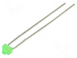 LED | 1.8mm | green | 2.2÷2.6mcd | 55° | 2.1÷2.8V | Front: convex