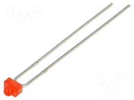 LED | 1.8mm | red | 200÷300mcd | 55° | 1.6÷2.5V | Front: convex