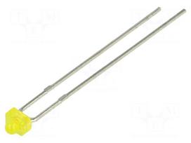 LED | 1.8mm | yellow | 2.5÷5mcd | 55° | 2.1÷2.8V | Front: convex