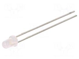 LED | 3mm | blue | 85÷520mcd | 45° | Front: convex | Pitch: 2.54mm