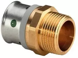 „Viega“ adapteris 25 x 3/4 rudas / blizgus vamzdžių jungtis