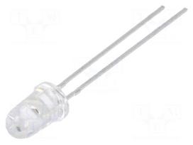 LED | 5mm | red | 14÷23cd | 10° | 20mA | 1.6÷2.6V | Front: convex