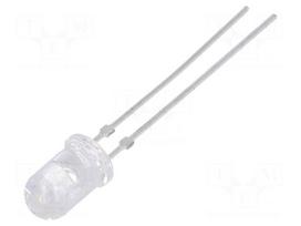 LED | 5mm | red | 4.3÷11cd | 18° | 50mA | 2.1÷2.7V | Front: convex
