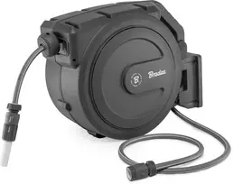 Automatinė žarnos ritė Bradas Baltas LINE su laistymo žarna 1/2" 40m