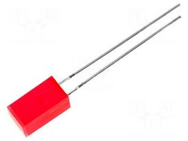 LED | square | 5x5mm | red | 3÷8mcd | 110° | Front: flat | 20mA | 2÷2.5V
