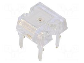 LED Super Flux | 7.62x7.62mm | orange | 750÷1000mcd | 180° | 1.8÷2.6V