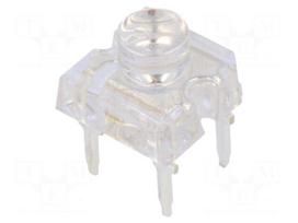 LED Super Flux | 7.62x7.62mm | orange | 750÷1120mcd | 120° | 1.8÷2.6V