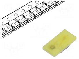 LED | SMD | 0603 | white | 18÷35mcd | 170° | 5mA | 2.55÷3.15V | 32mW