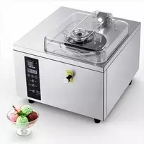 Komercinė kietųjų ledų mašina užkandinėms ir restoranams, didelio našumo automatinio valymo LED skydelis, gelato ledų gaminimo aparatas