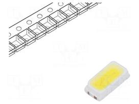 LED | SMD | 3014,PLCC2 | white cold | 10÷15lm | 5300-6120K | 80 | 120°
