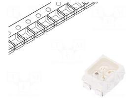 LED | SMD | 3528,PLCC4 | RGB | 3.5x2.8x1.9mm | 120° | 20mA | 120/110/110mW