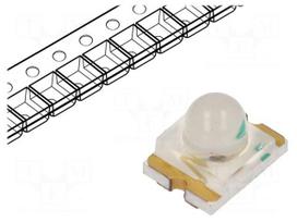 LED | SMD | 1210 | red | 180÷285mcd | 3.2x2.4x2.4mm | 15° | 2÷2.4V | 20mA