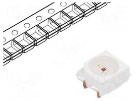 LED | SMD | 3528,PLCC4 | red | 560÷1400mcd | 3.5x2.8x1.9mm | 120° | 50mA