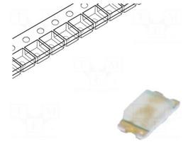 LED | SMD | 0603 | blue | 18÷55mcd | 1.6x0.8x0.35mm | 145° | 3.4÷3.9V | 20mA