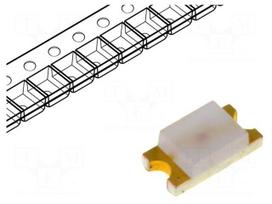 LED | SMD | 1206 | red | 2.8÷10mcd | 3.2x1.6x1.1mm | 170° | 2.1÷2.6V | 20mA