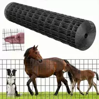 Ūkio tvora gyvūnų aptvarams, tvirta vinilu dengta cinkuoto plieno vielos tvora, 122cm x 15.2m, gyvulių tvora galvijams kiaulėms avims, narvų viela, sodo tvoros, tinklinė tvora